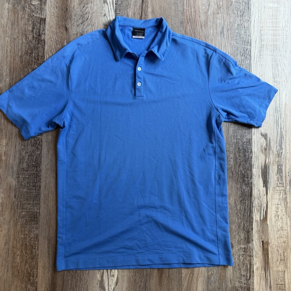 Nike Golf Polo Shirt Dri-fit Men's Size XL Blue Short Sleeve